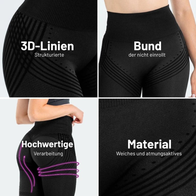 3D Anti-Cellulite-Leggings - Formen Sie Ihre Silhouette mühelos neu