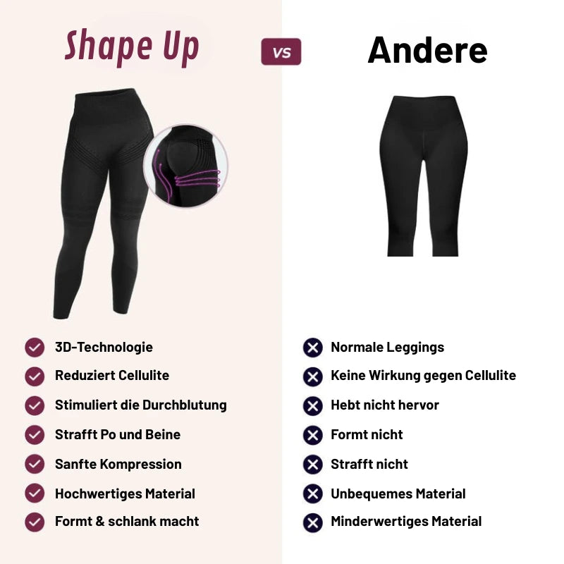 3D Anti-Cellulite-Leggings - Formen Sie Ihre Silhouette mühelos neu