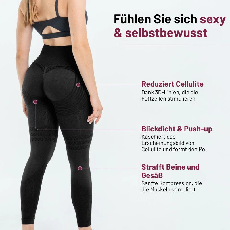 3D Anti-Cellulite-Leggings - Formen Sie Ihre Silhouette mühelos neu