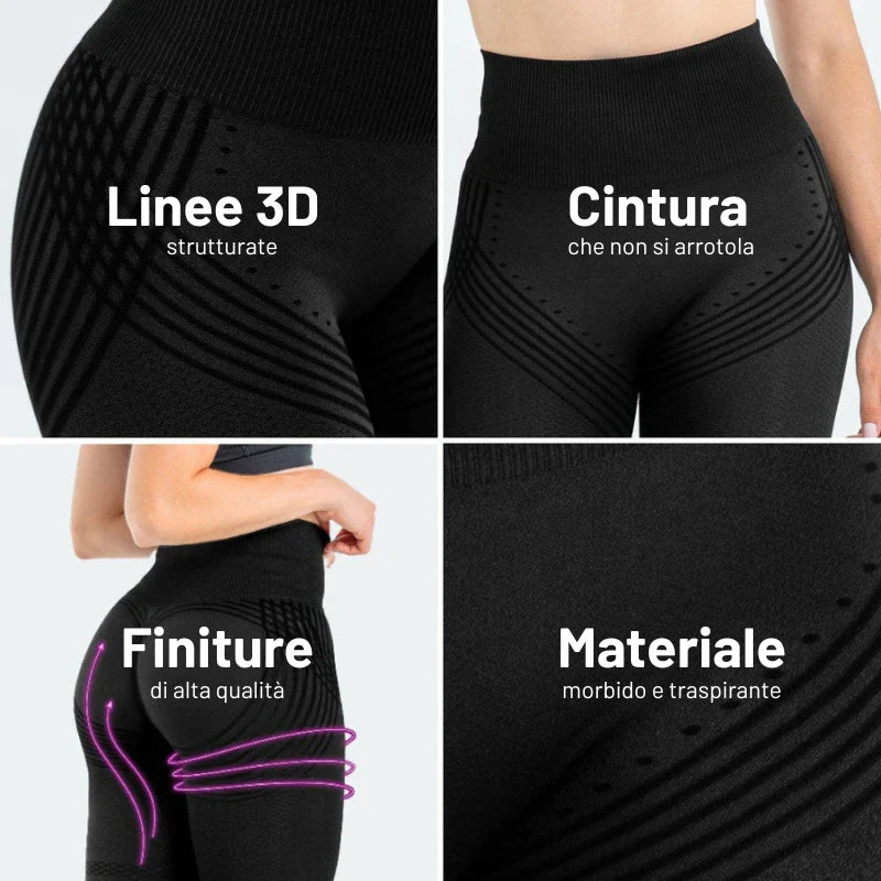 Leggings 3D Anticellulite - Leviga e Scolpisce